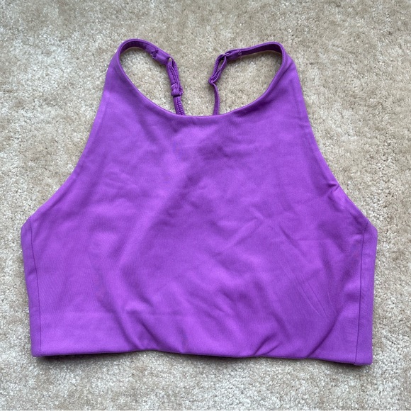 Girlfriend Collective Topanga Halter Bra in Wildflower - Picture 5 of 8